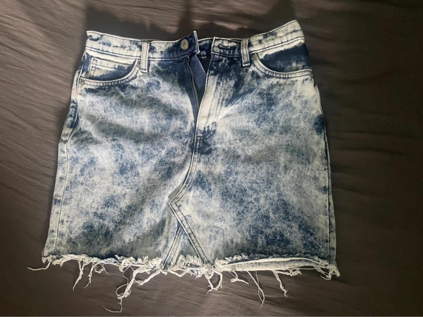 Denim Skirt - Acid Wash