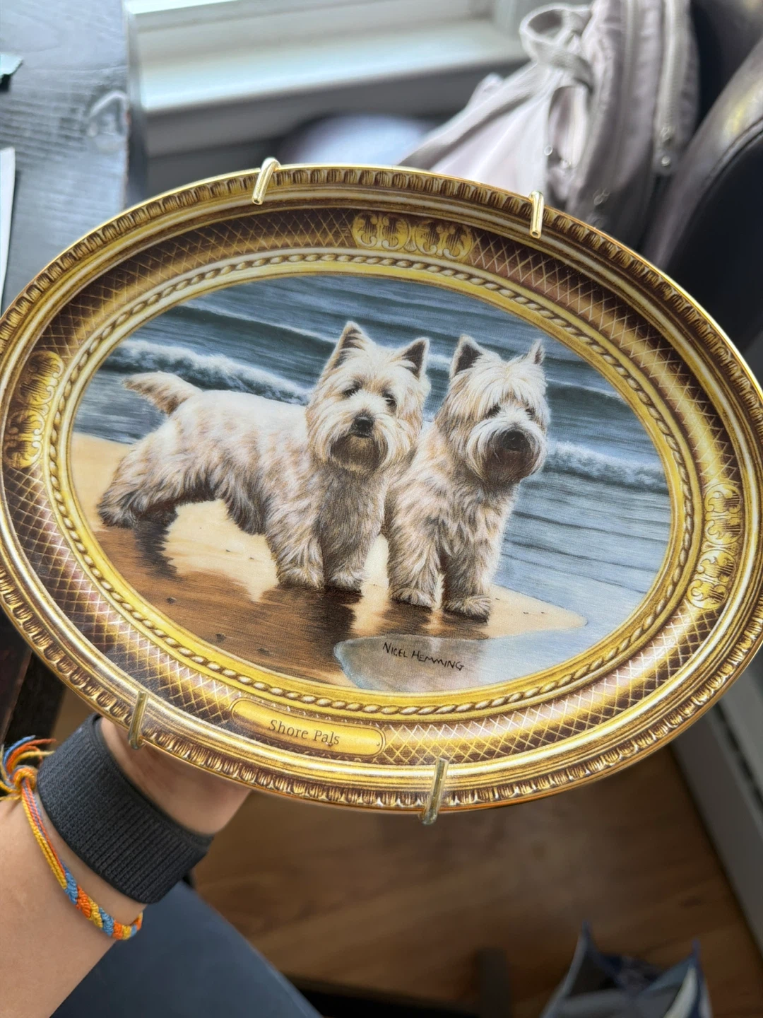 Shore Pals West Highland Terrier Plate by Nigel Heming
