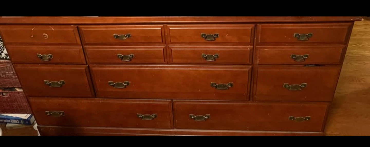 Solid vintage Wood Dresser