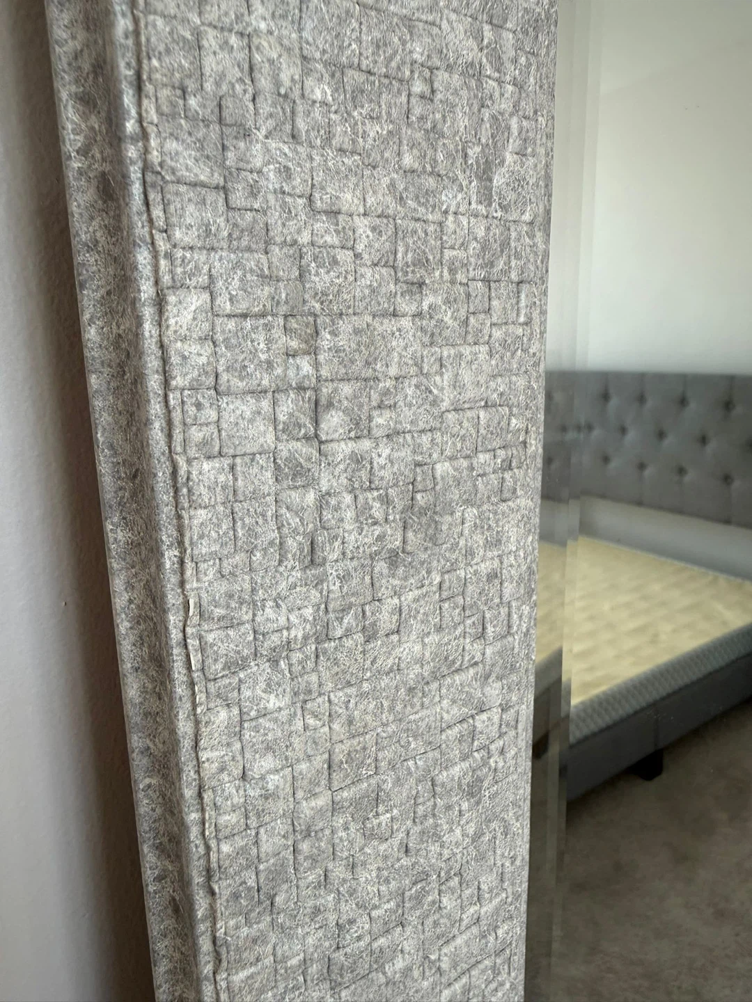 CONTENT SALE - Grey Textured Full Length Mirror - photo 3