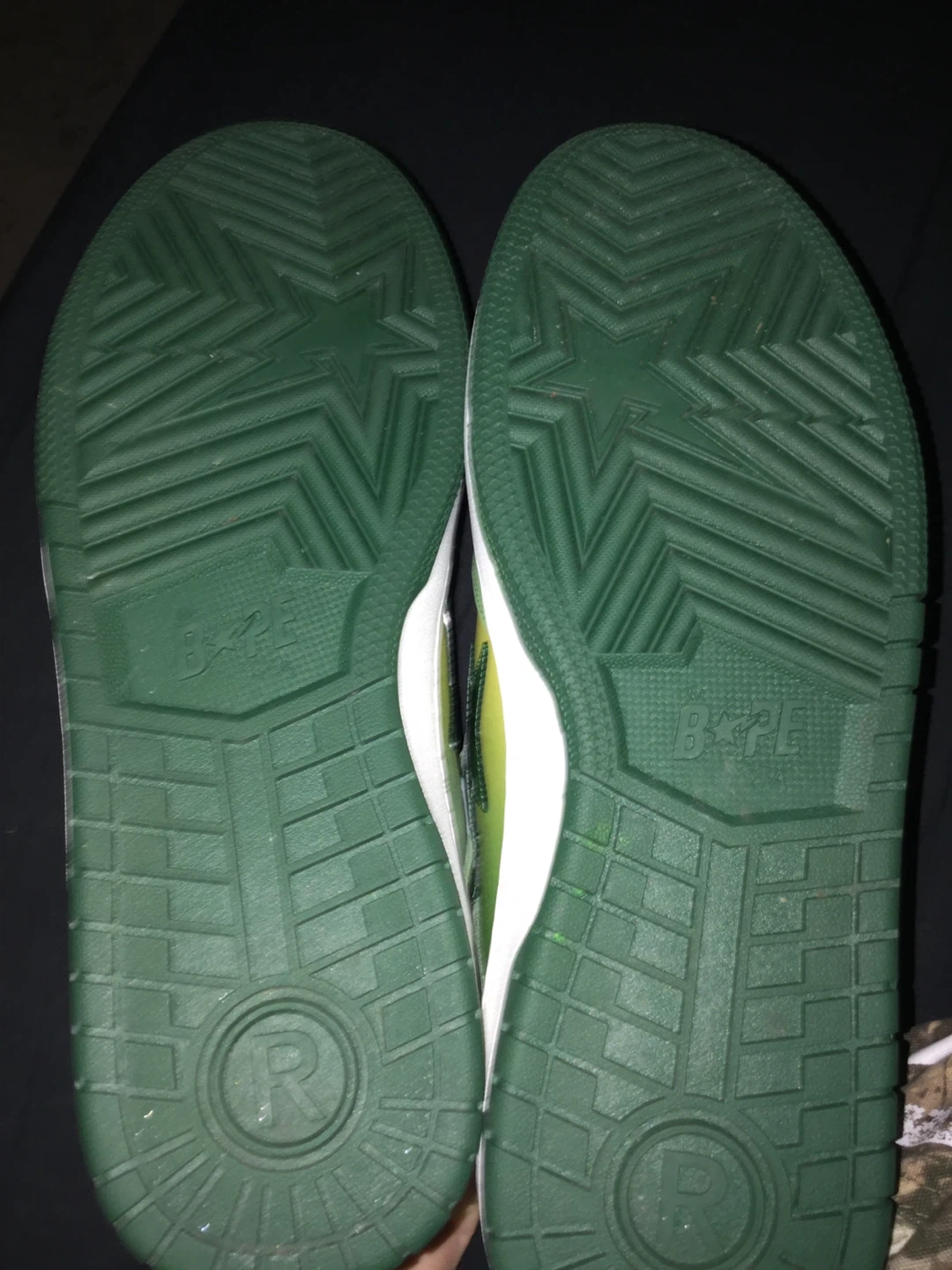 A Bathing Ape Bape SK8 Sta Green Gradation Sneakers - photo 5
