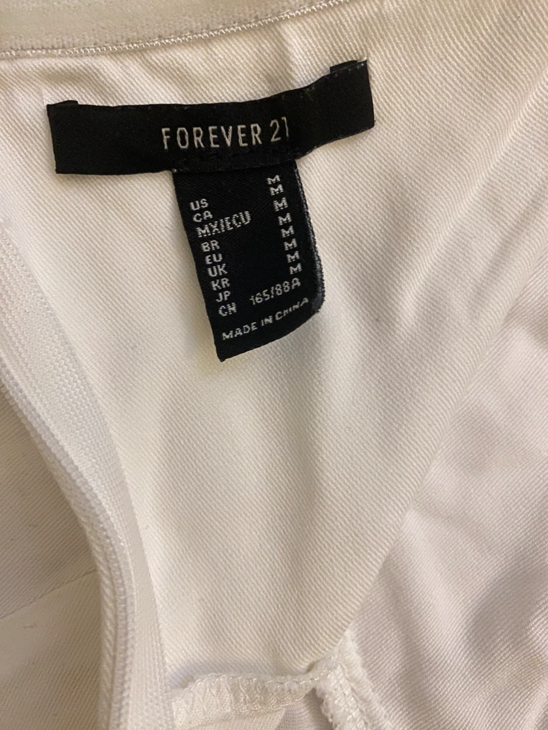 Forever 21 White Strapless Jumpsuit - Size M - photo 2