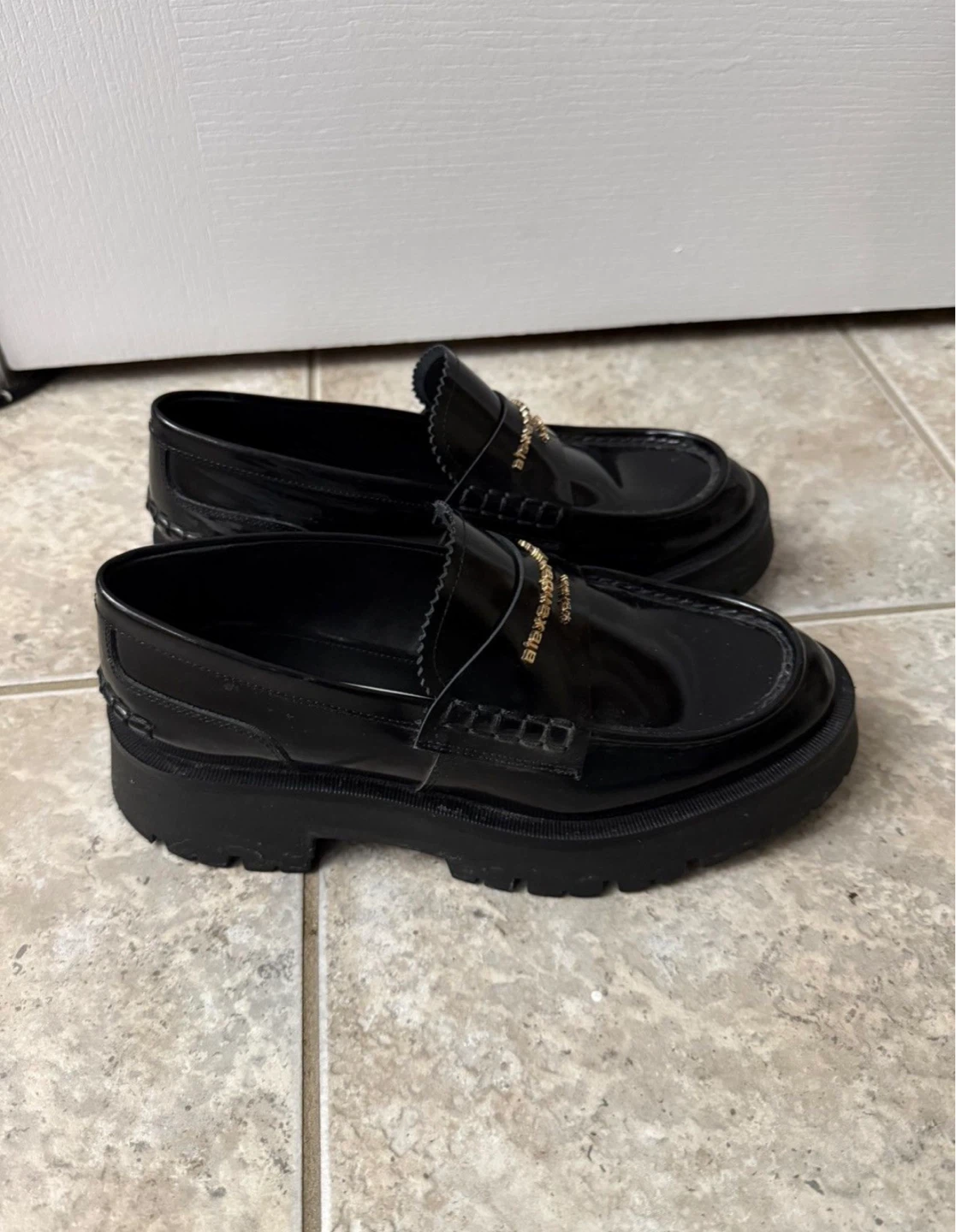 Alexander Wang Black Patent Loafers - photo 3