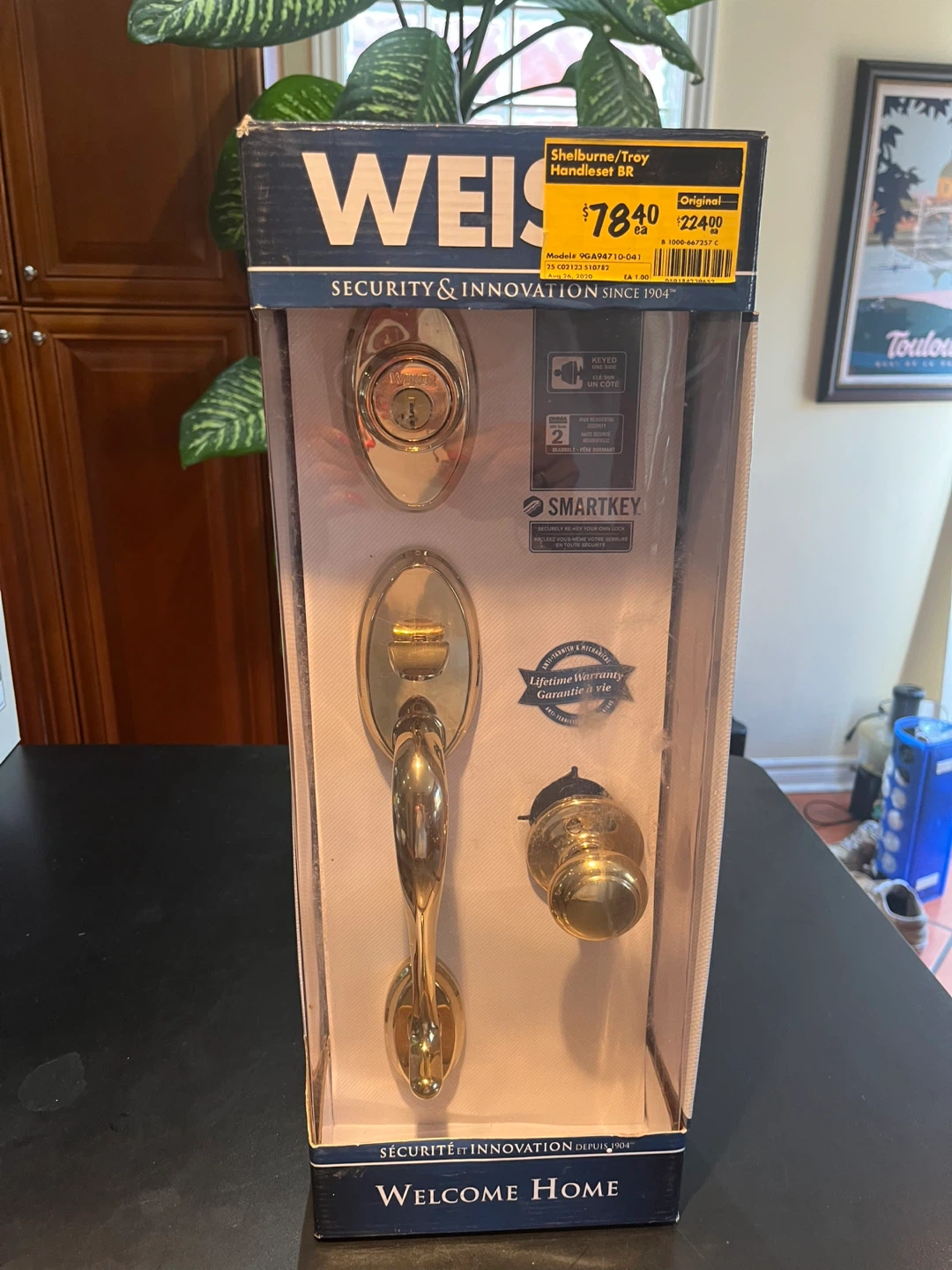 Weiser Front Door Handle & Lock Set