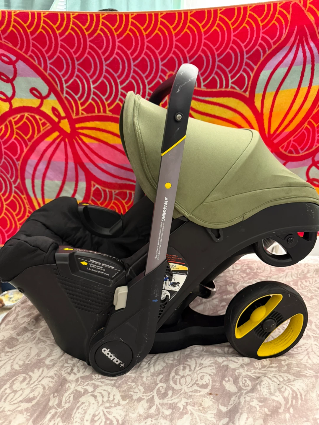 Doona+ Infant Car Seat Stroller - Black/Olive - photo 2