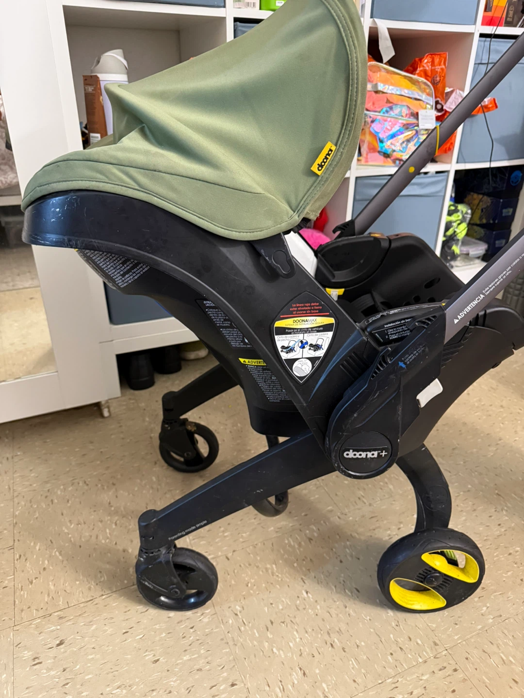 Doona+ Infant Car Seat Stroller - Black/Olive - photo 5