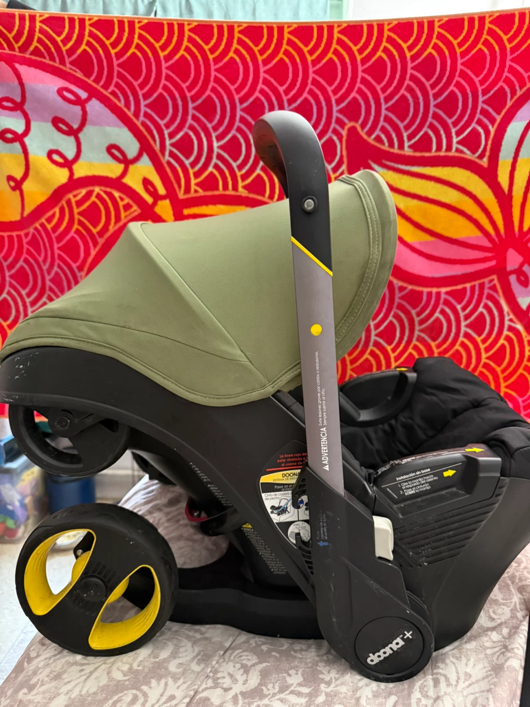 Doona+ Infant Car Seat Stroller - Black/Olive - photo 3