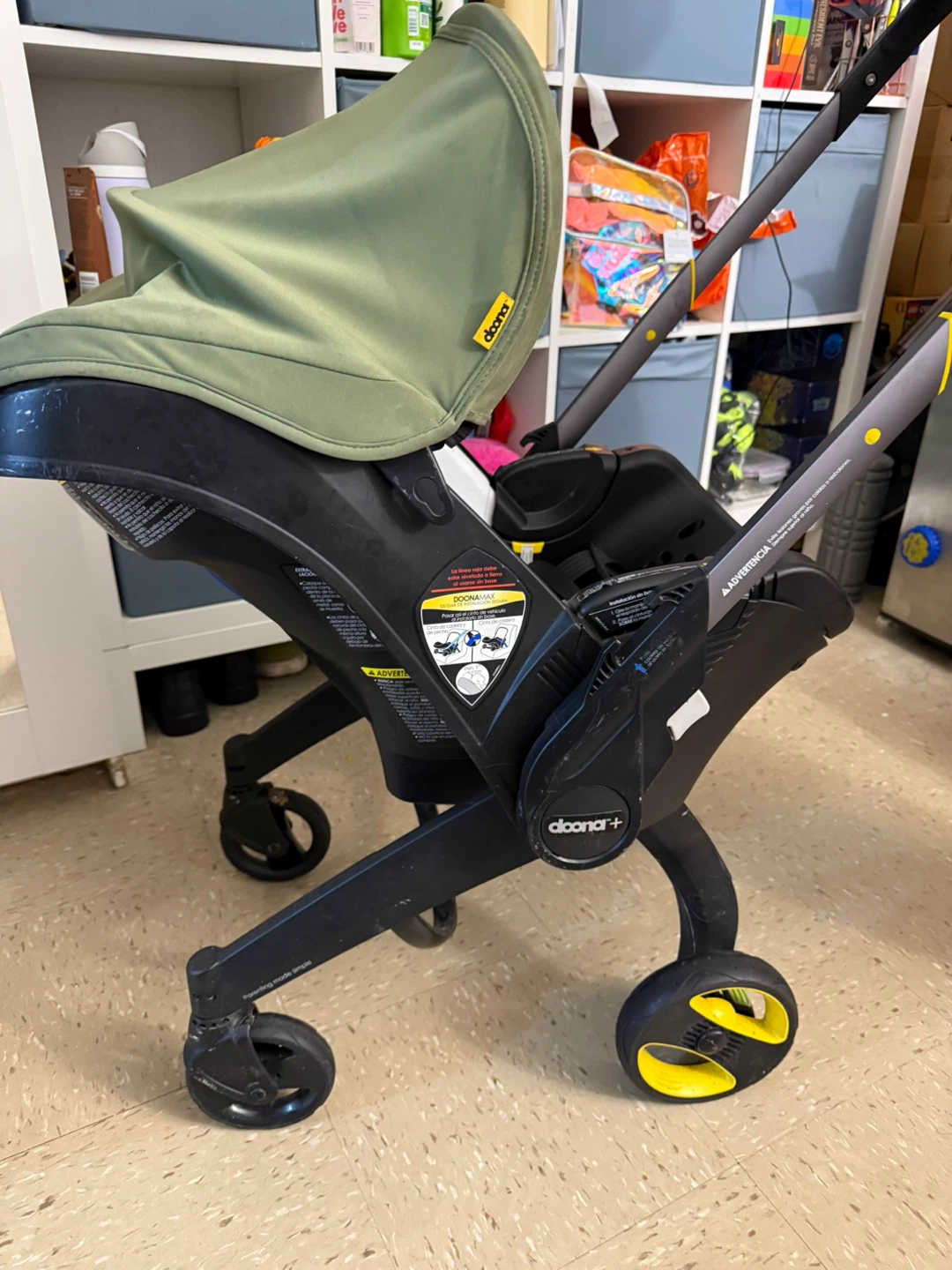 Doona+ Infant Car Seat Stroller - Black/Olive - photo 4