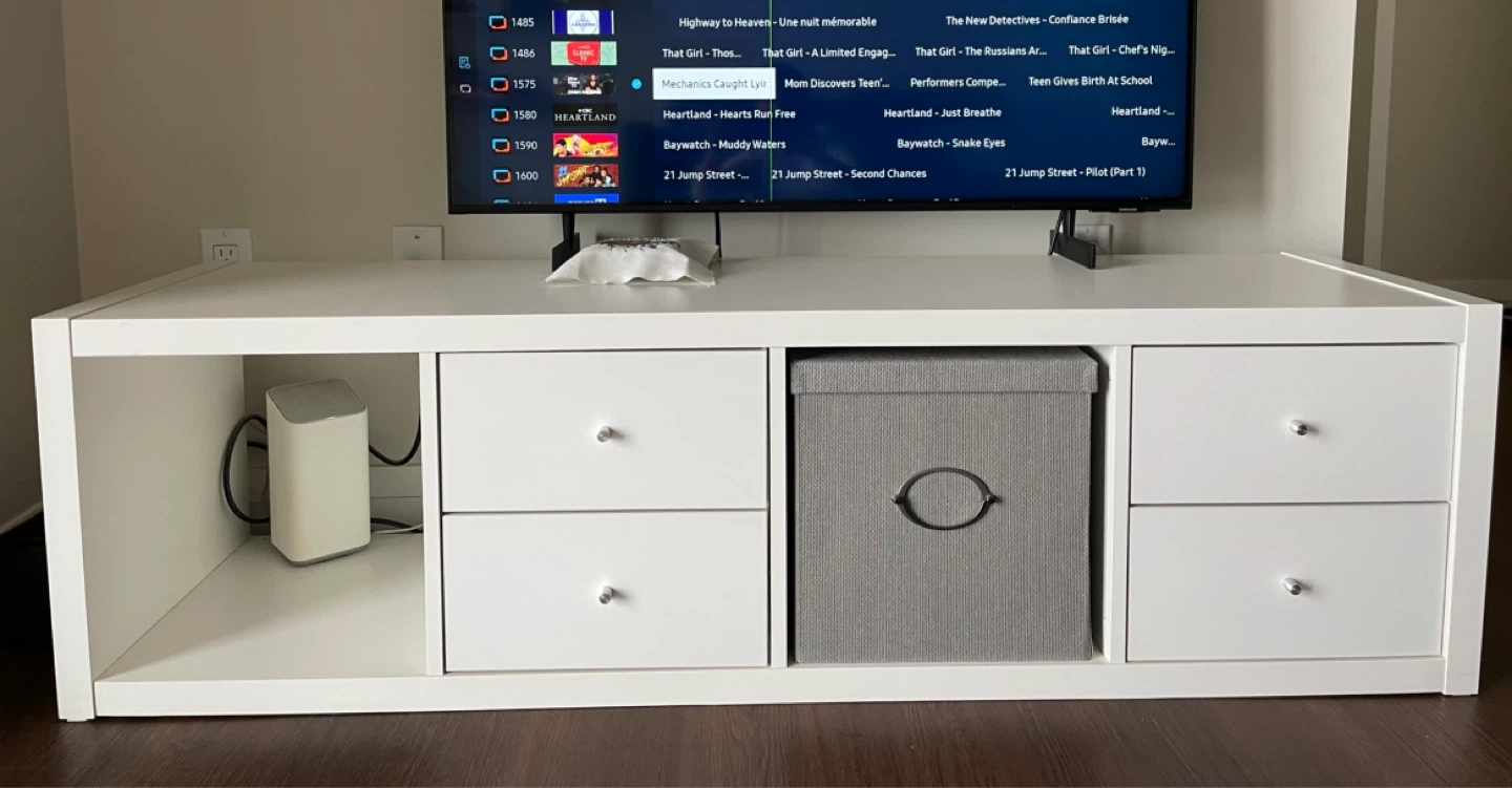Ikea Tv stand/table white or shelf unit - photo 3