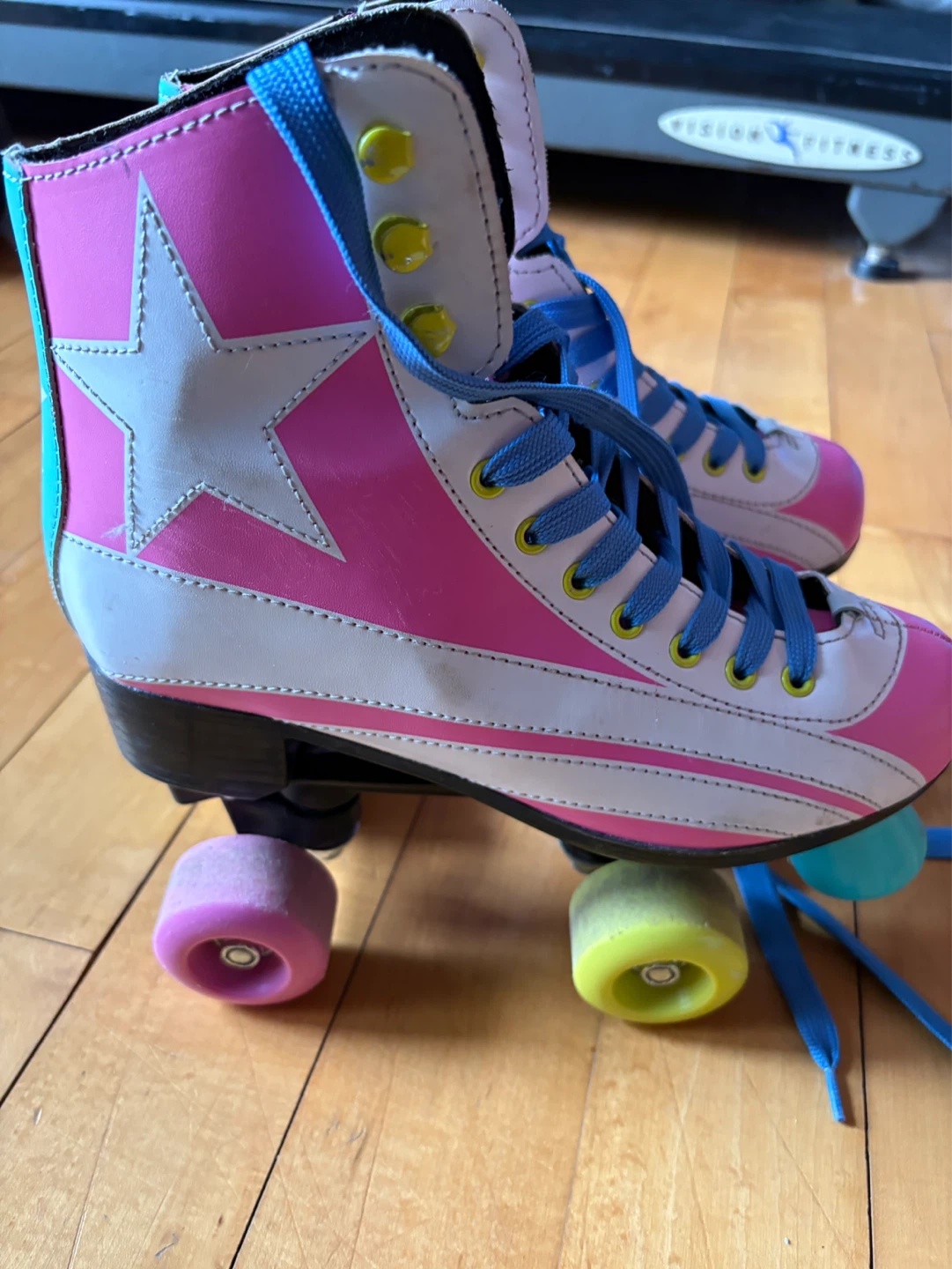 Women's Roller Skates Size 37 Pink/White/Teal - photo 2