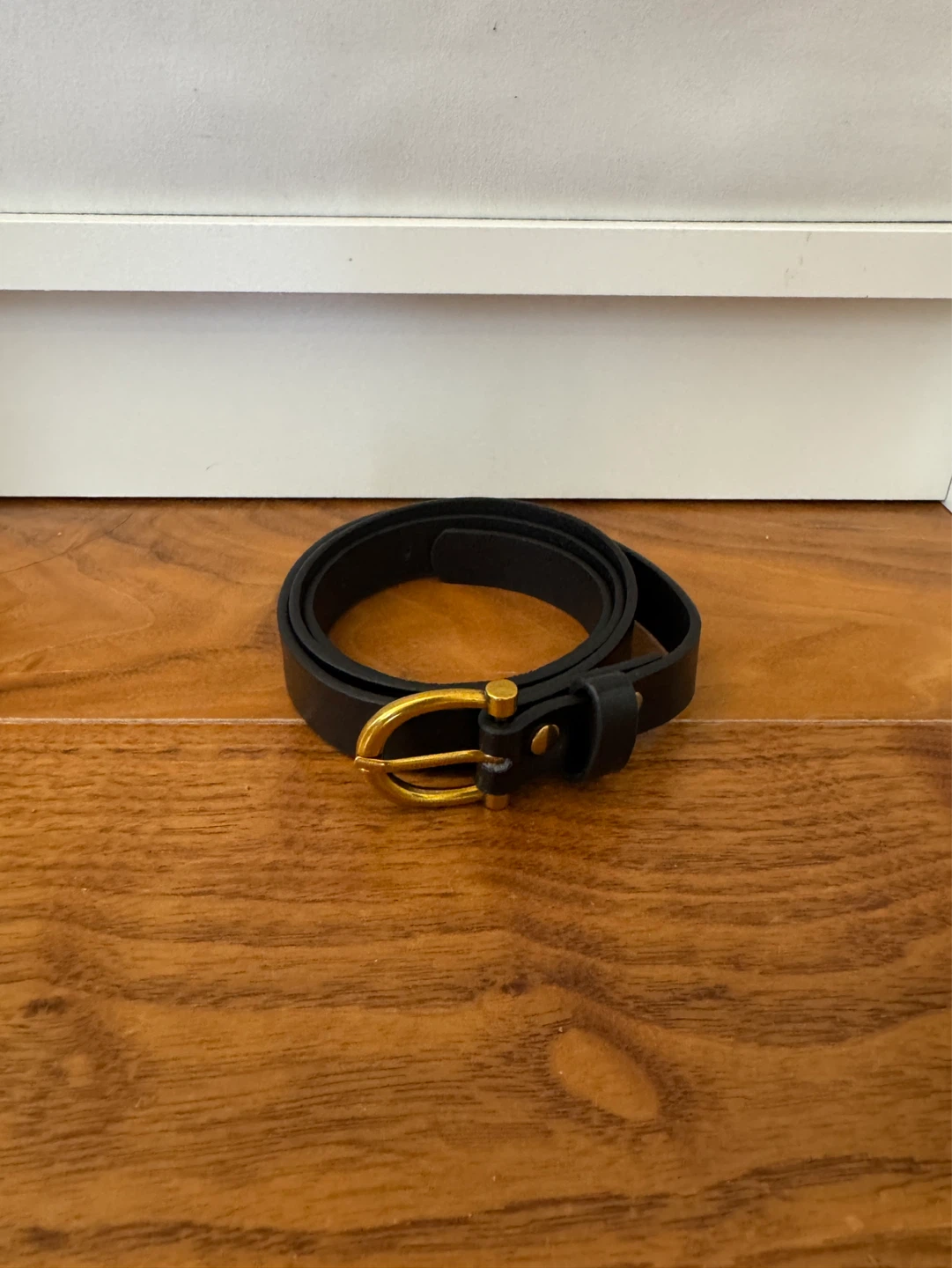 Black Belt with Gold Buckle