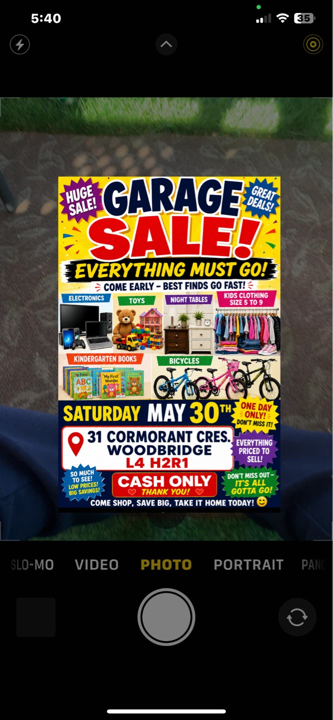 Garage Sale! Everything Must Go!