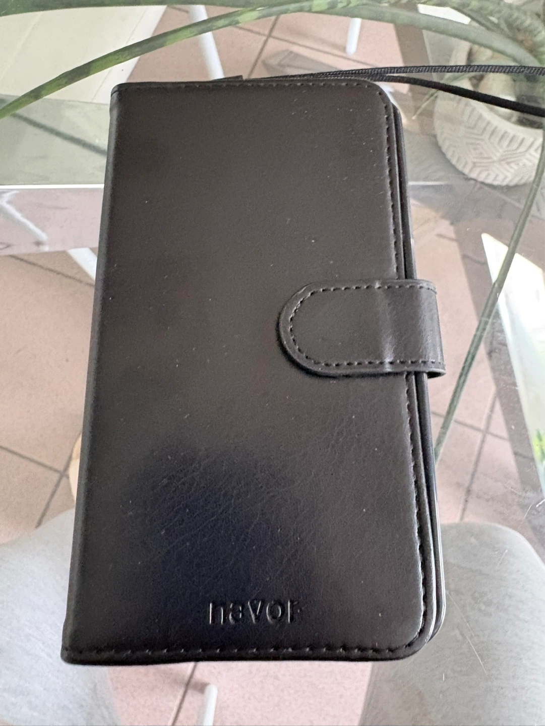 Navor Black Wallet Phone Case