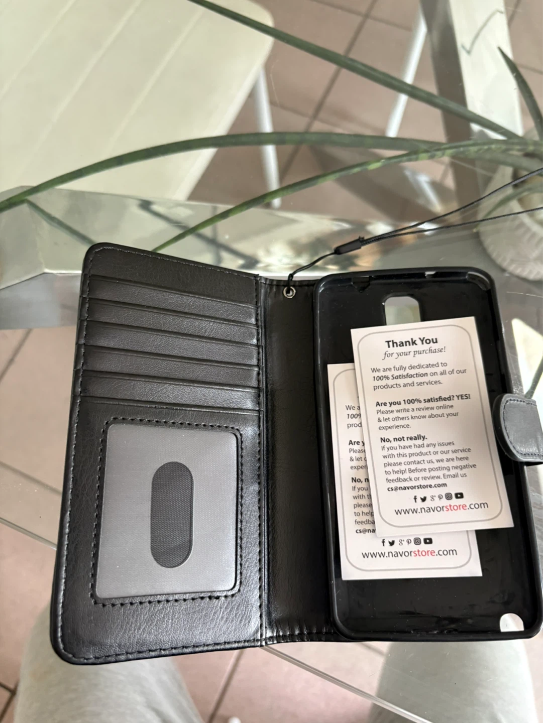 Navor Black Wallet Phone Case - photo 2