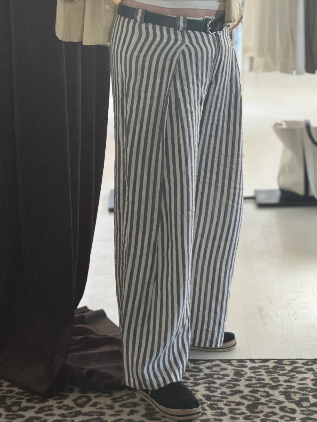 Striped Wide-Leg Pants - photo 2