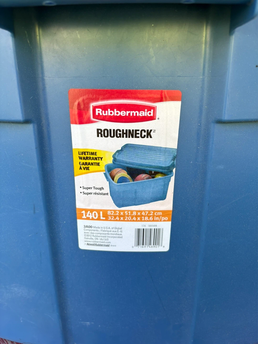 Rubbermaid Roughneck 140L Storage Tote - photo 2