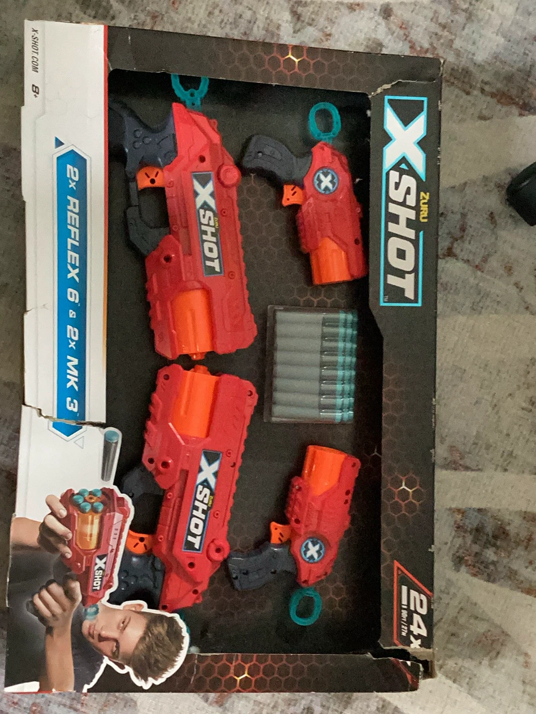 X-Shot Zuru Reflex 6 & MK 3 Toy Blaster Set