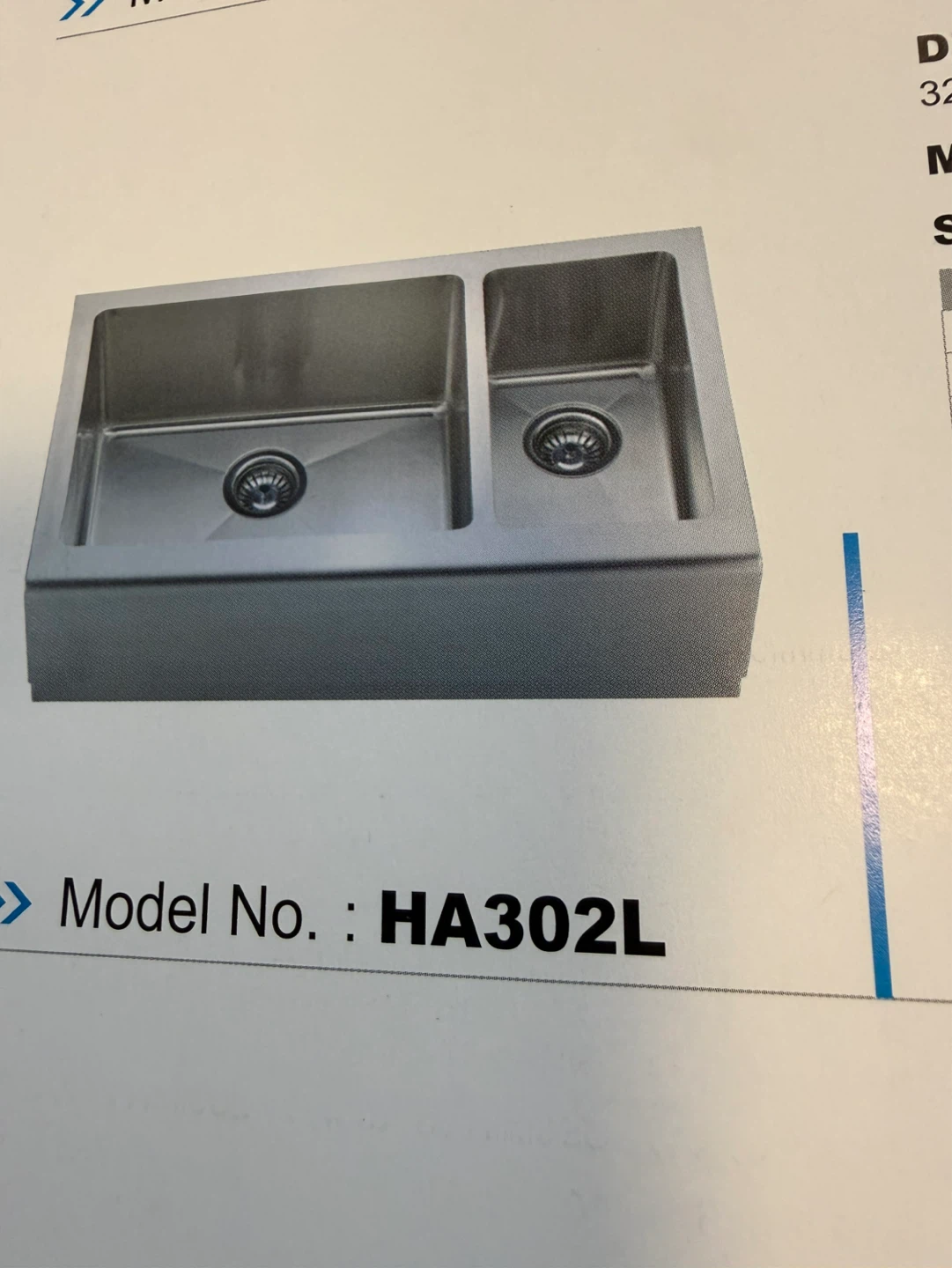 Stainless Steel Double Kitchen Sink HA302L