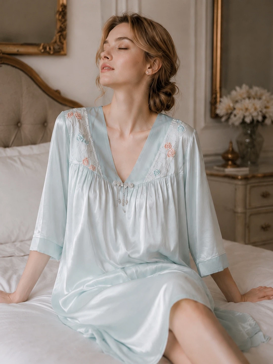 Brand new women Light Blue Nightdress