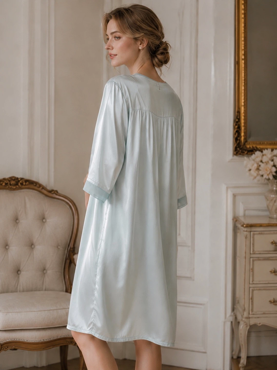 Brand new women Light Blue Nightdress - photo 2