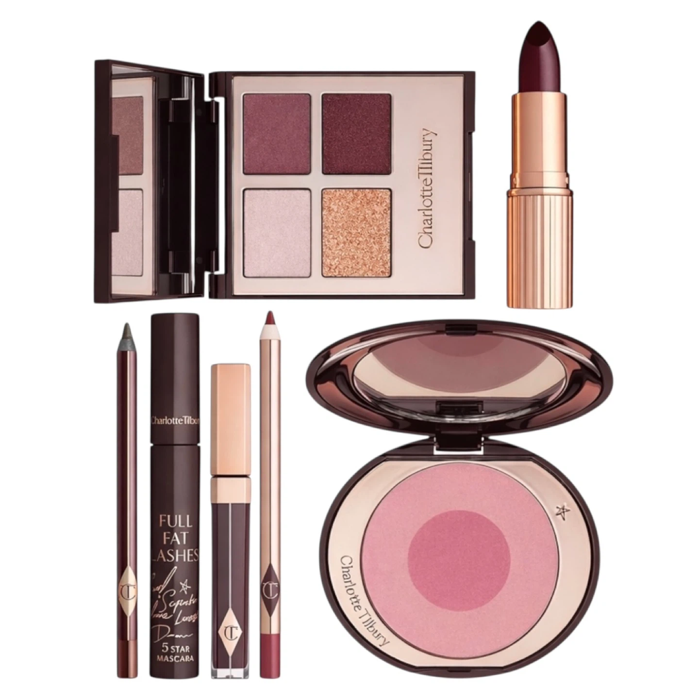 CHARLOTTE TILBURY THE VINTAGE VAMP LOOK DEEP SET - BRAND NEW