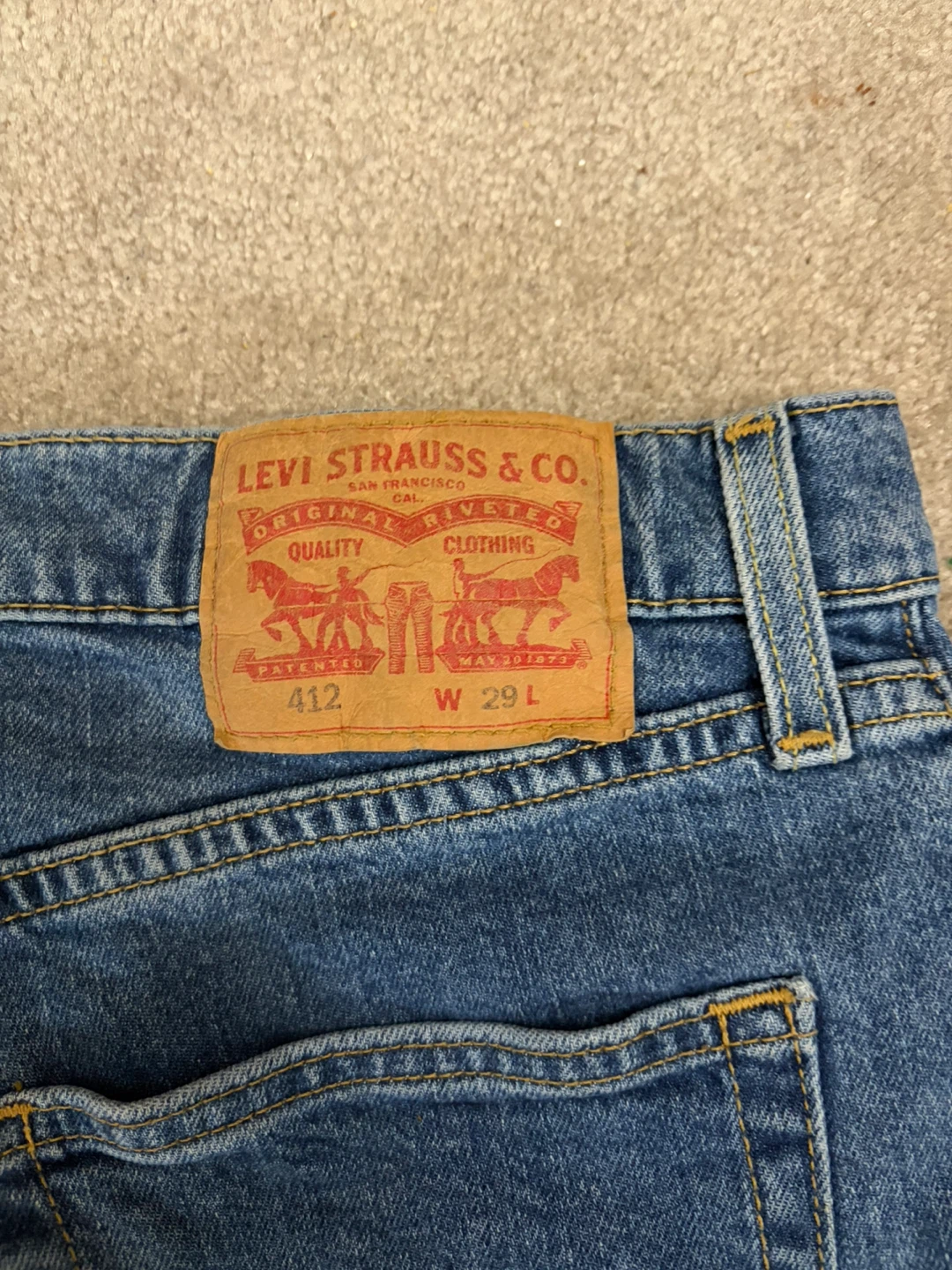Levi's 412 Denim Shorts - Men’s Size 29xL - photo 2