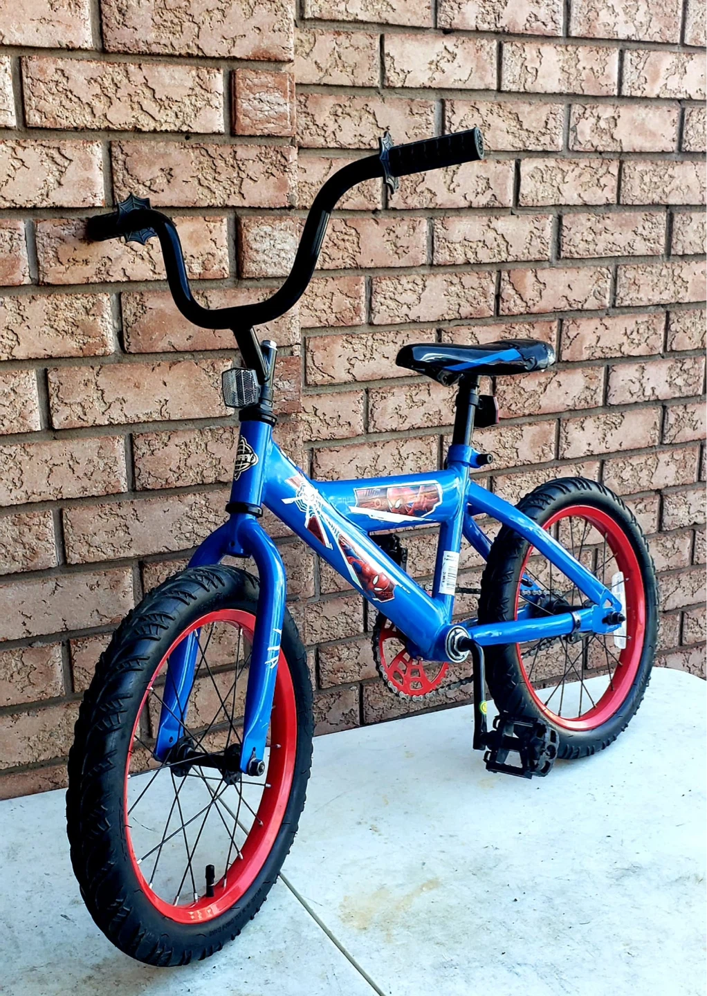 Blue Spider-Man Kids Bike