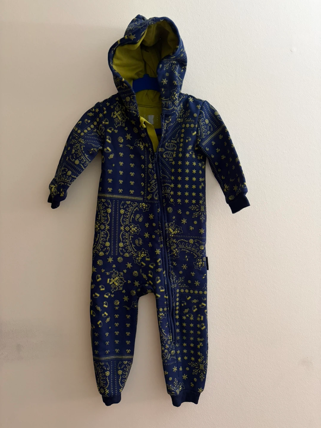 Children's Navy Bandana Print Sleepsuit - photo 3