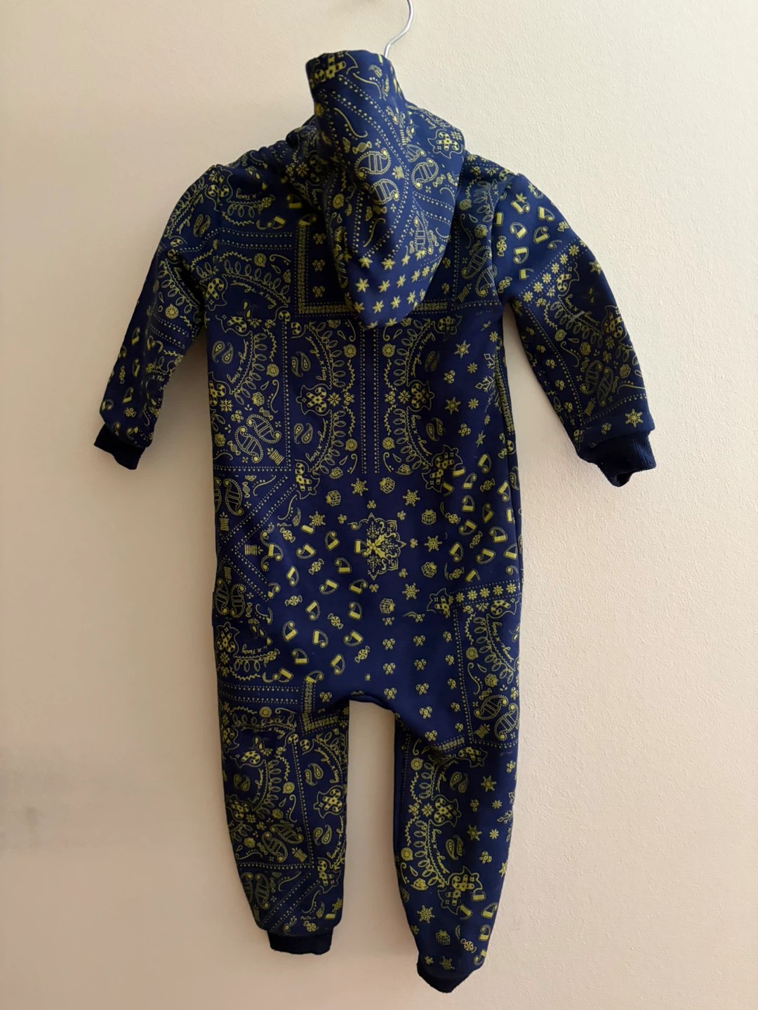 Children's Navy Bandana Print Sleepsuit - photo 2