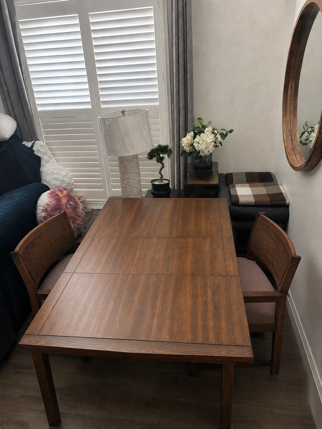 Wooden Dining Table with 4 Chairs