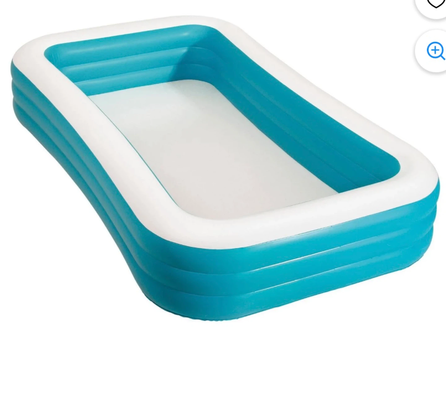 2 Inflatable Rectangular Family Pool - 120" x 72" x 22" - photo 3