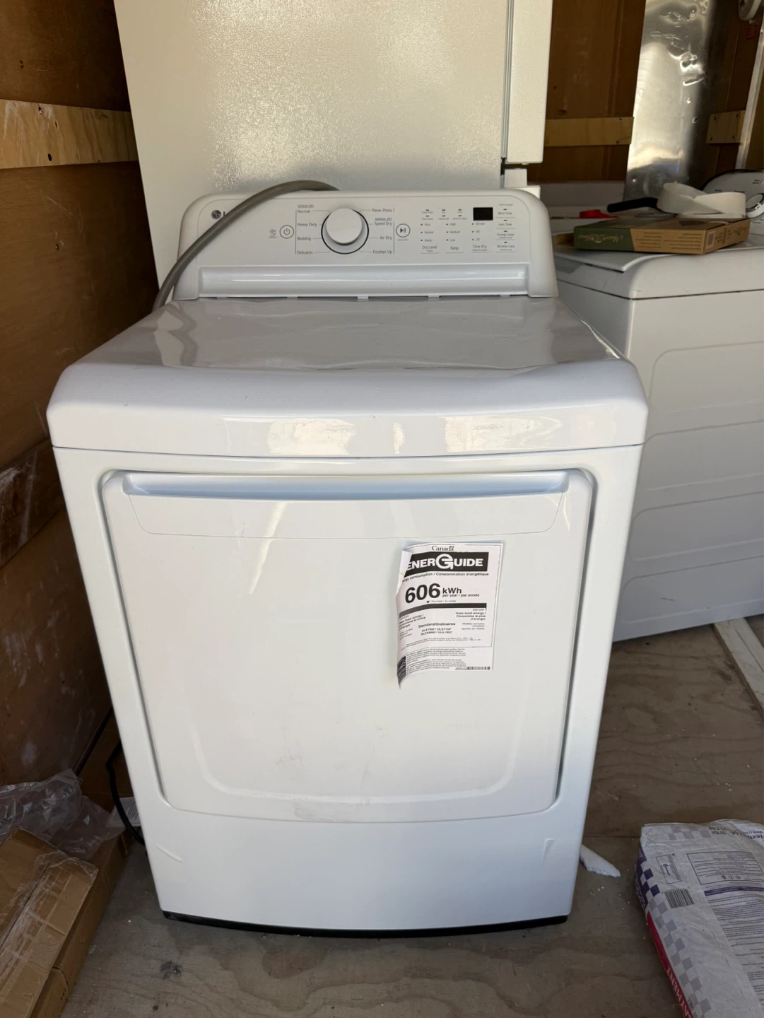 White GE Dryer