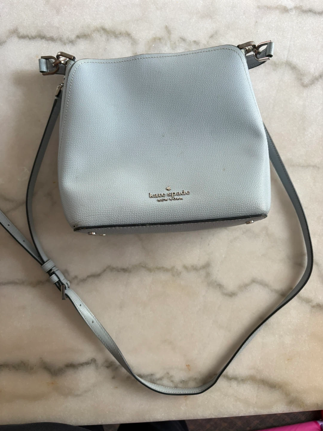 Kate Spade Light Blue Leather Crossbody Bag