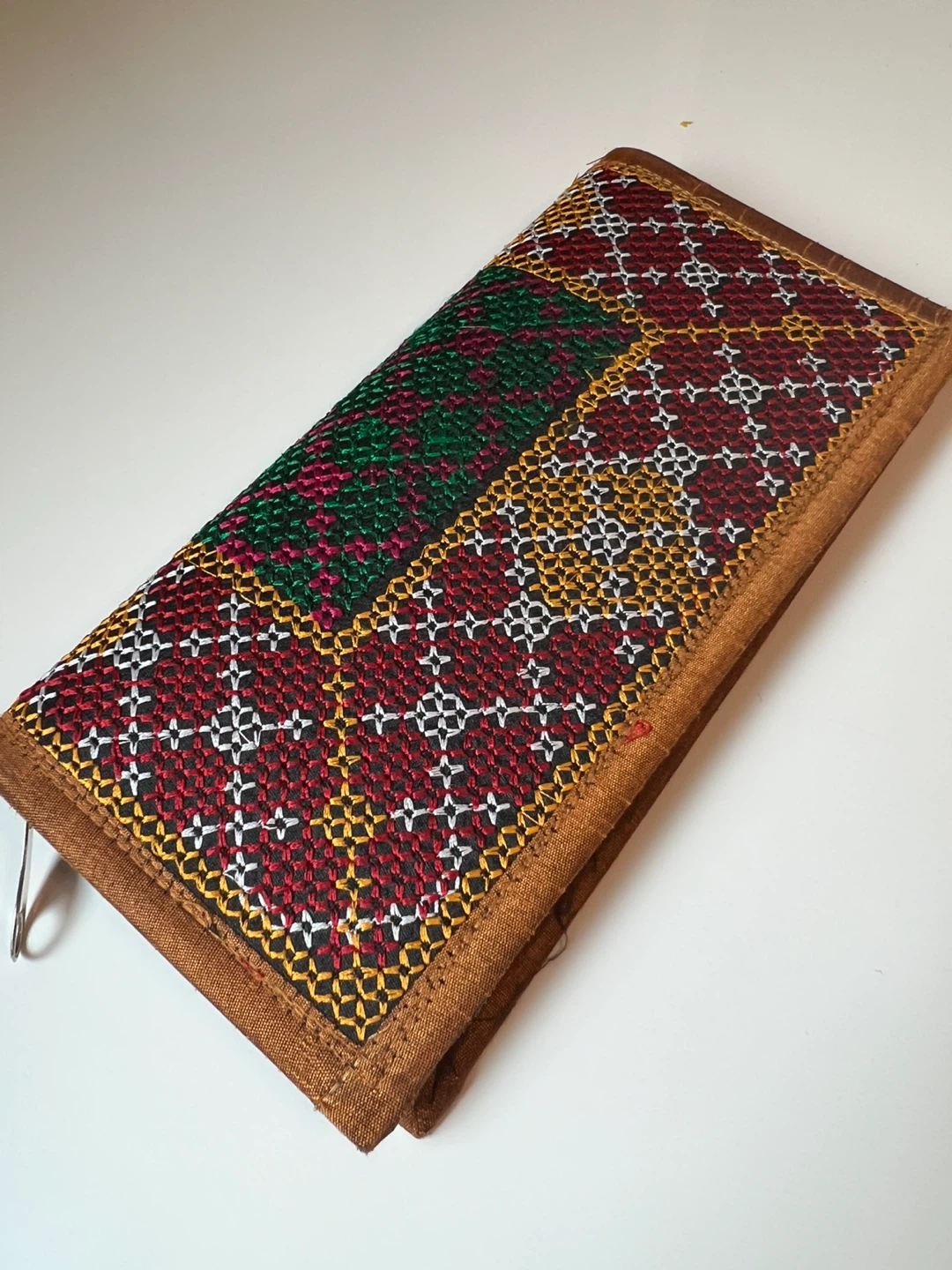 Embroidered Clutch Wallet