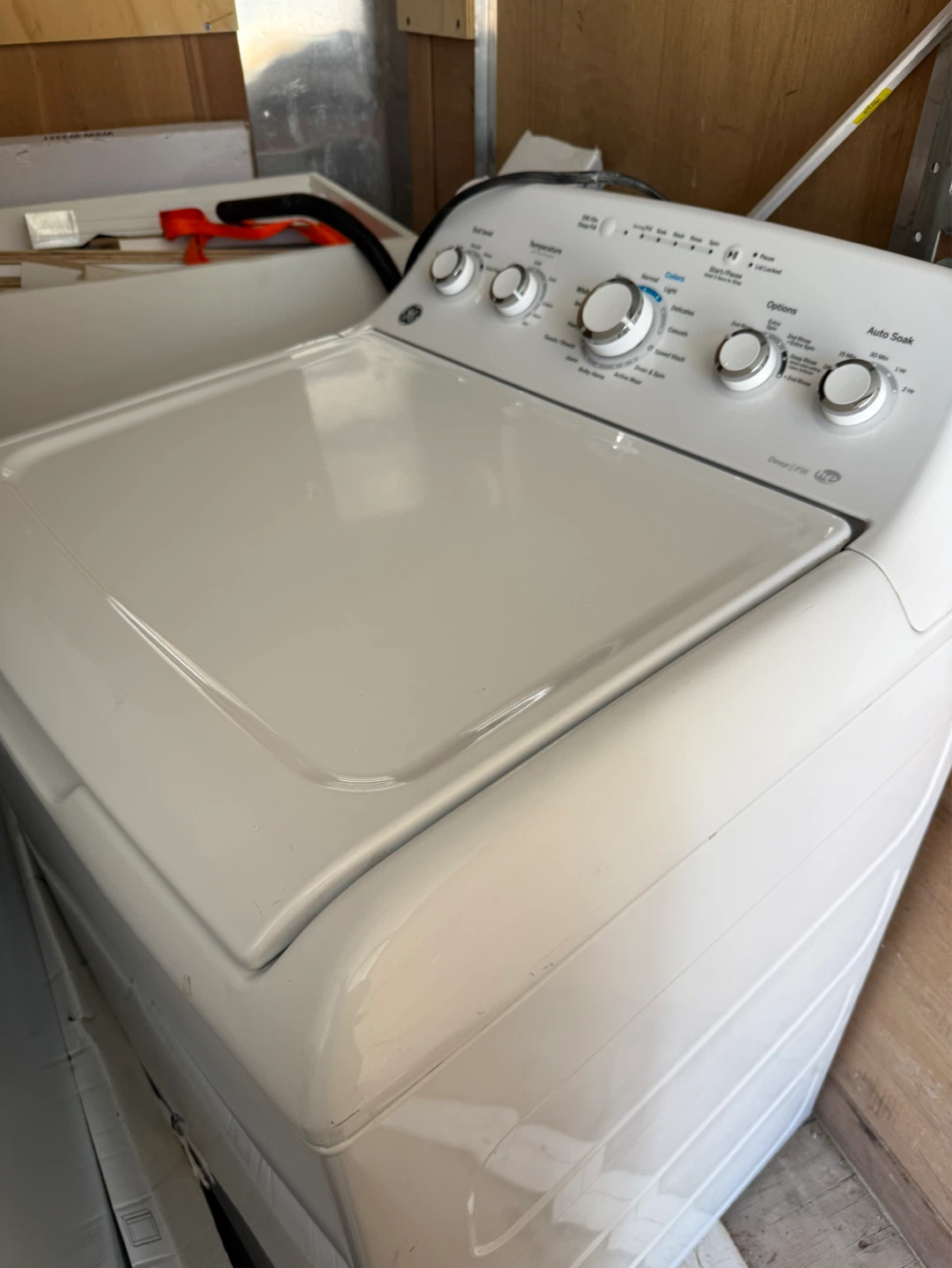 GE White Top Load Washing Machine