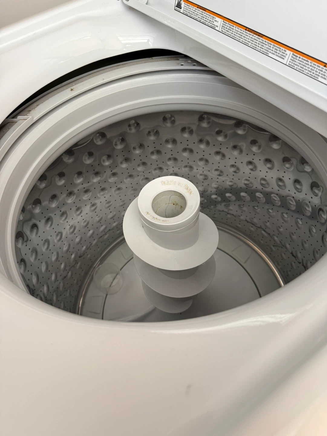 GE White Top Load Washing Machine - photo 2