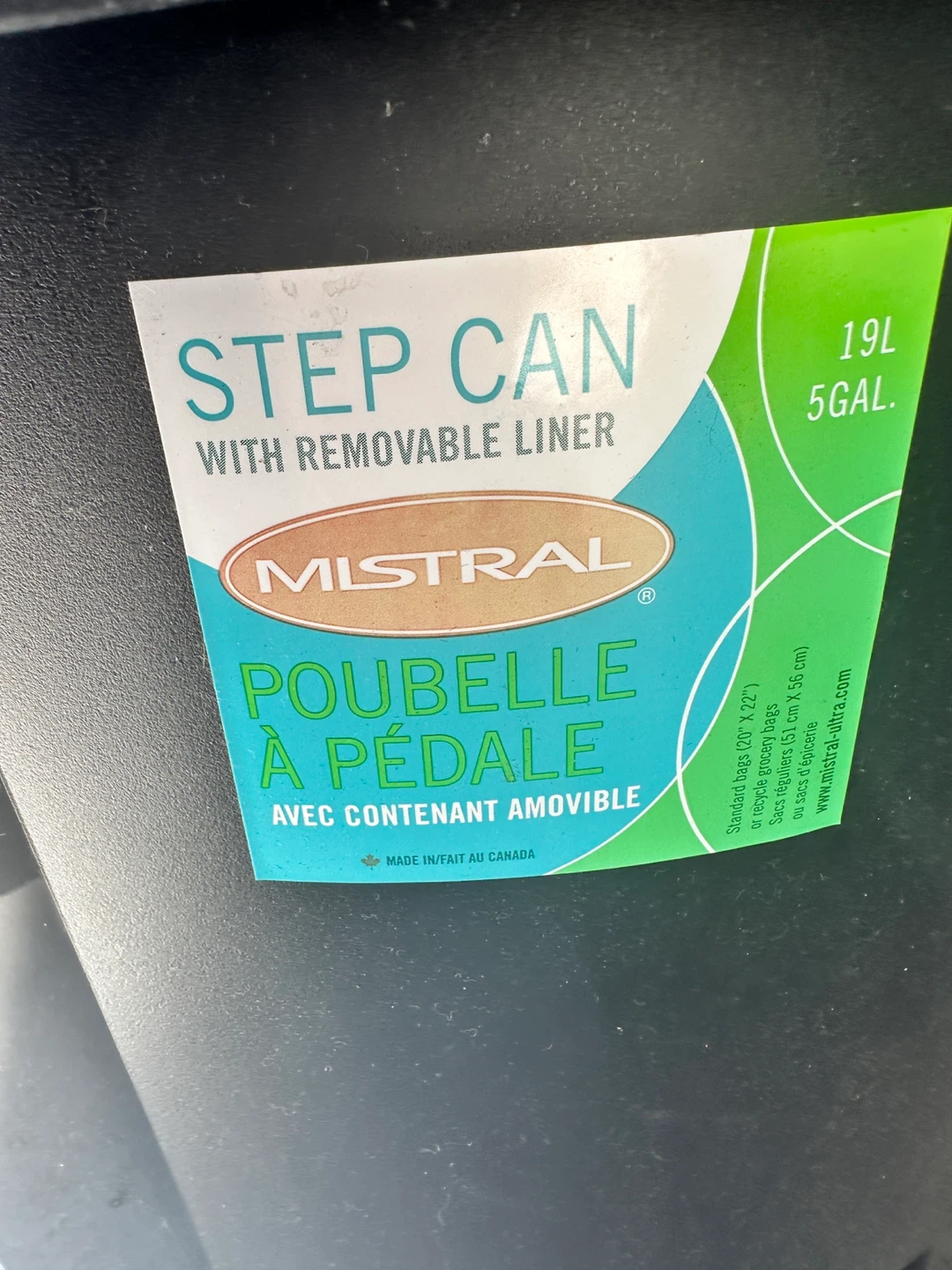 Mistral Step Can Trash Bin - photo 2