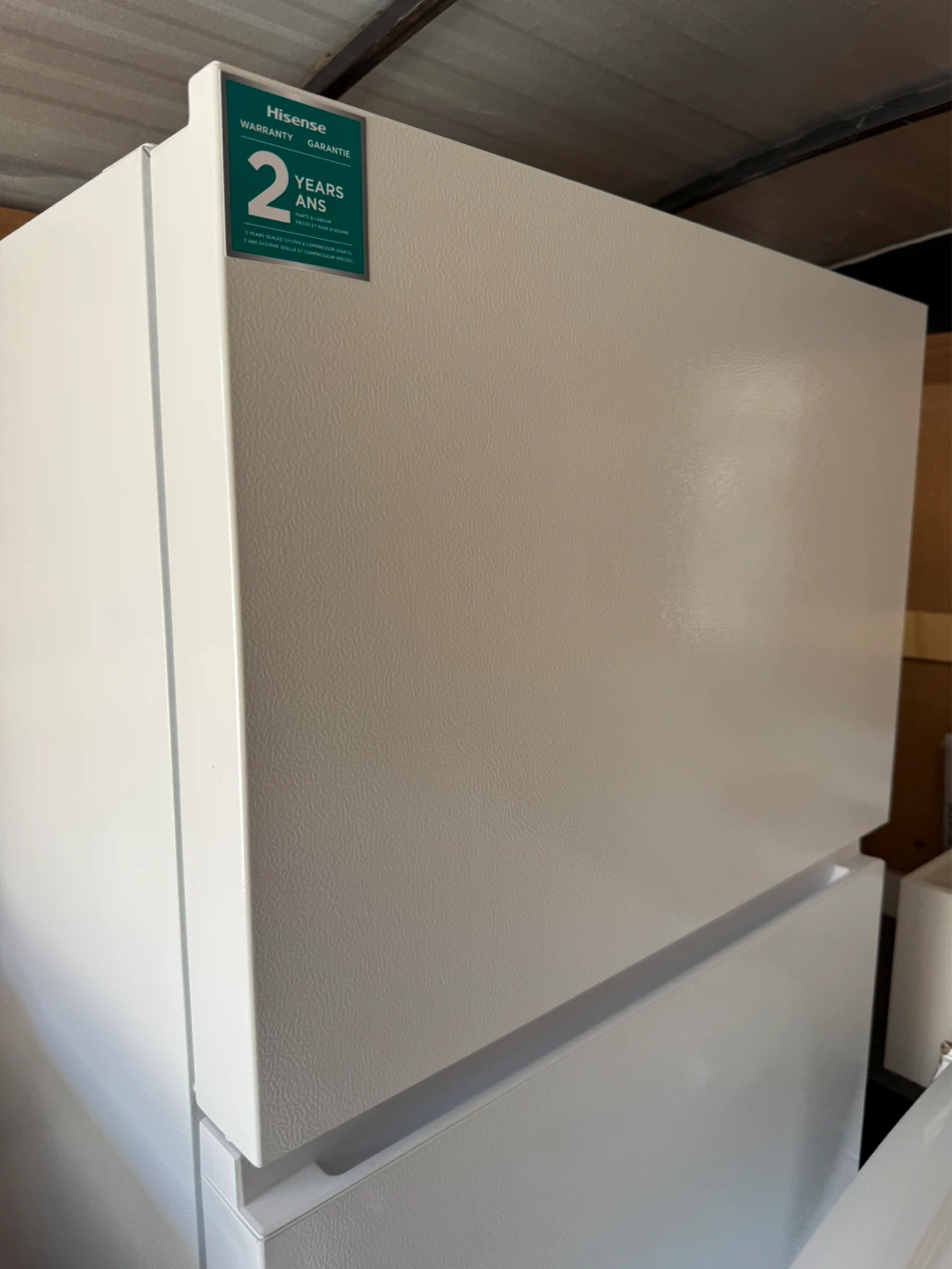Hisense White Refrigerator