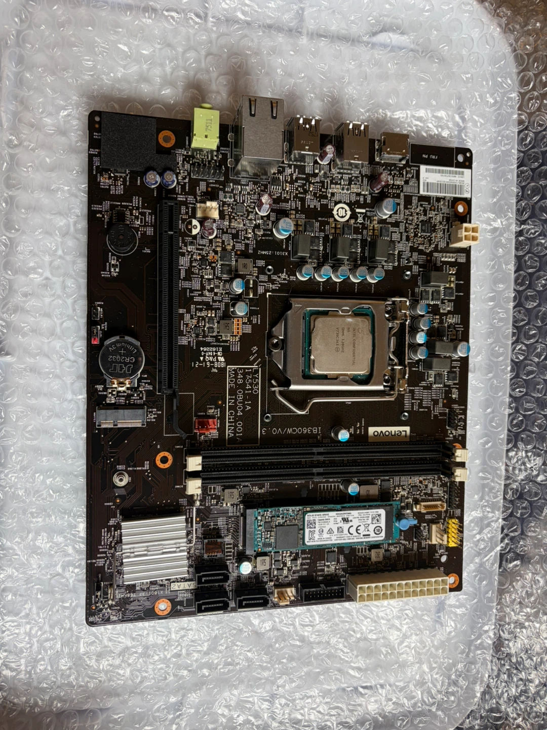 Lenovo Motherboard with Intel CPU and Samsung SSD