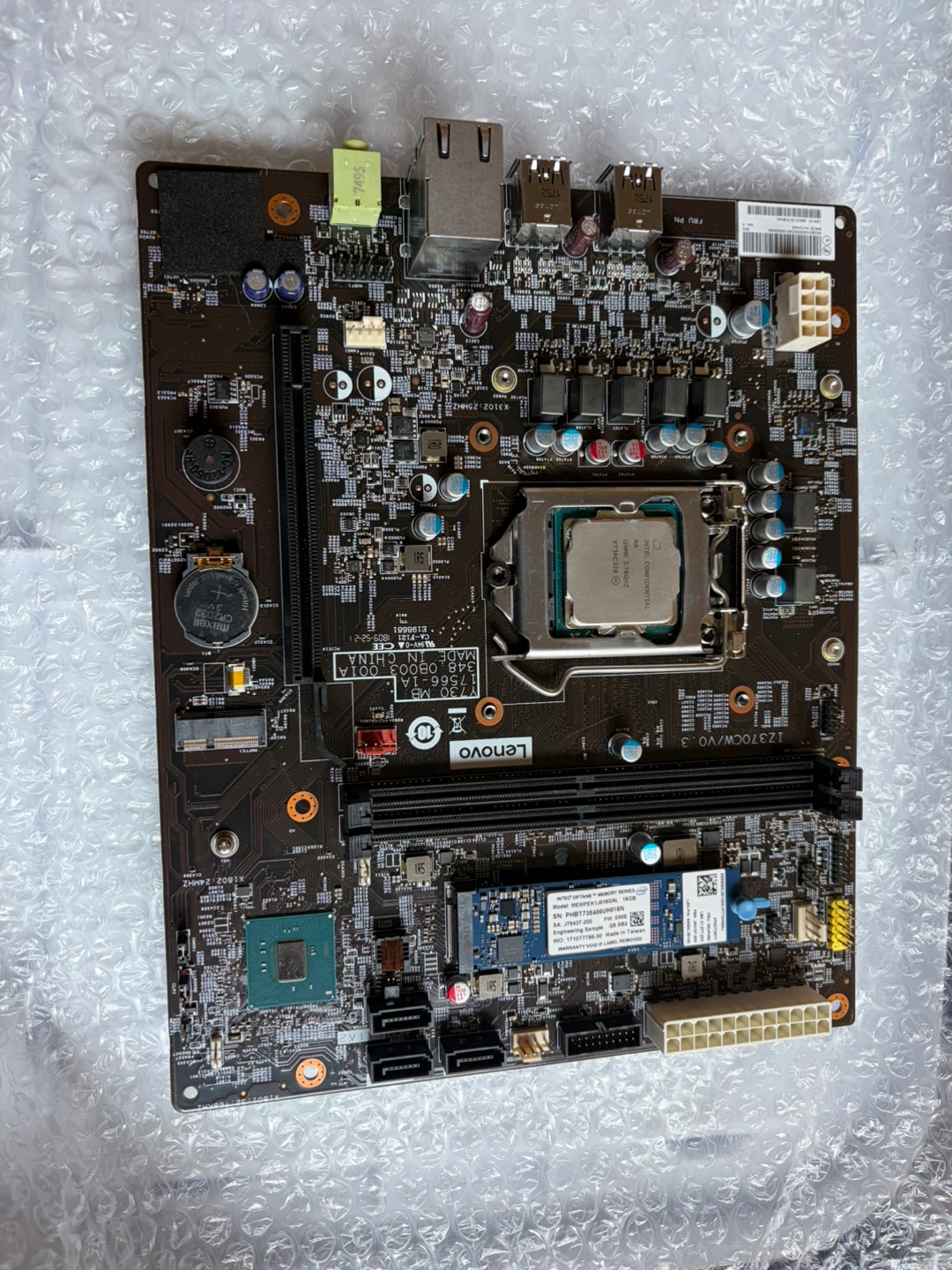 Lenovo Motherboard, Intel Core i7-3770 CPU, Intel Optane Memory