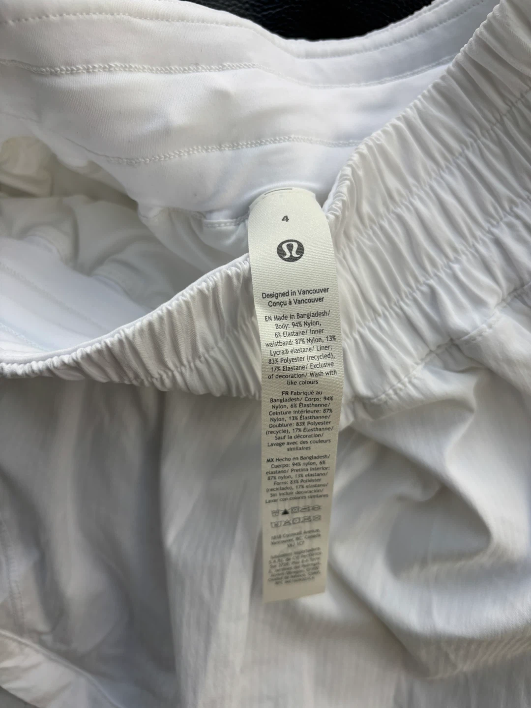 Lululemon Track That HR Short 3" White Size 4 - photo 3