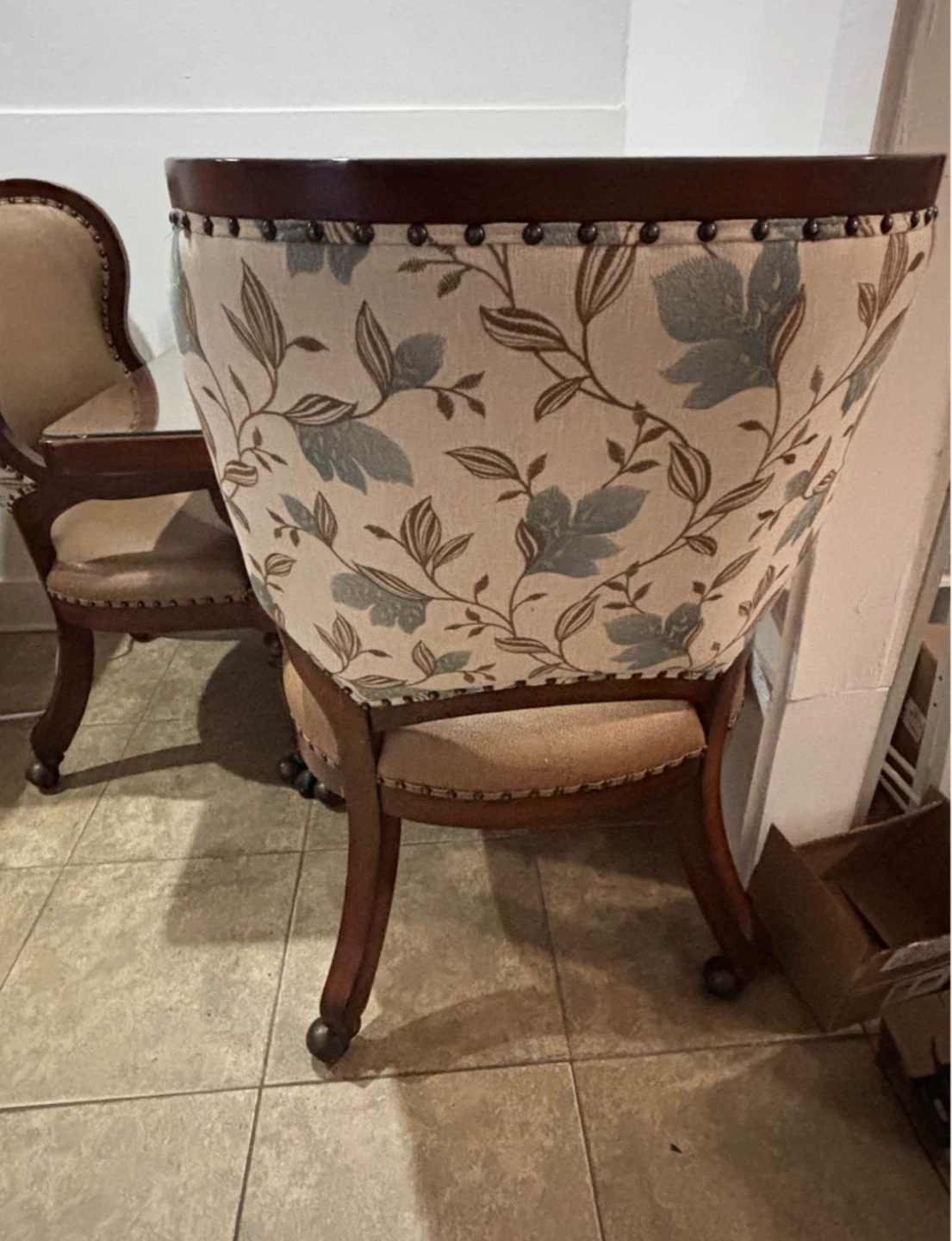 Antique Accent Chairs and  Table Set