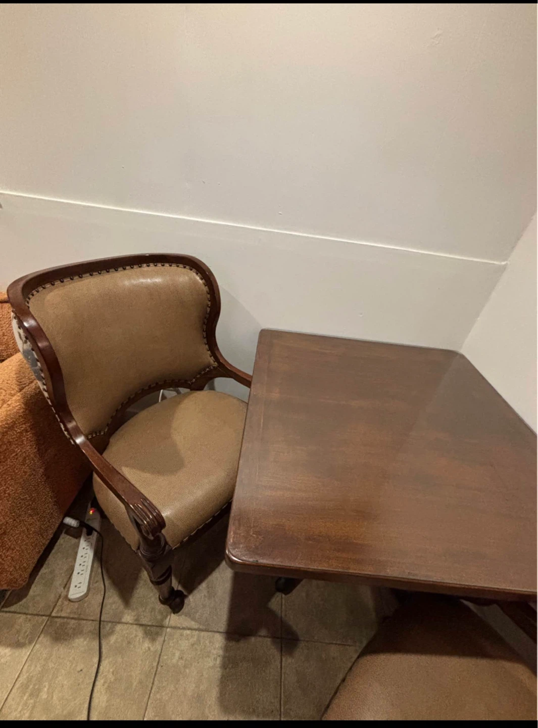 Antique Accent Chairs and  Table Set - photo 5