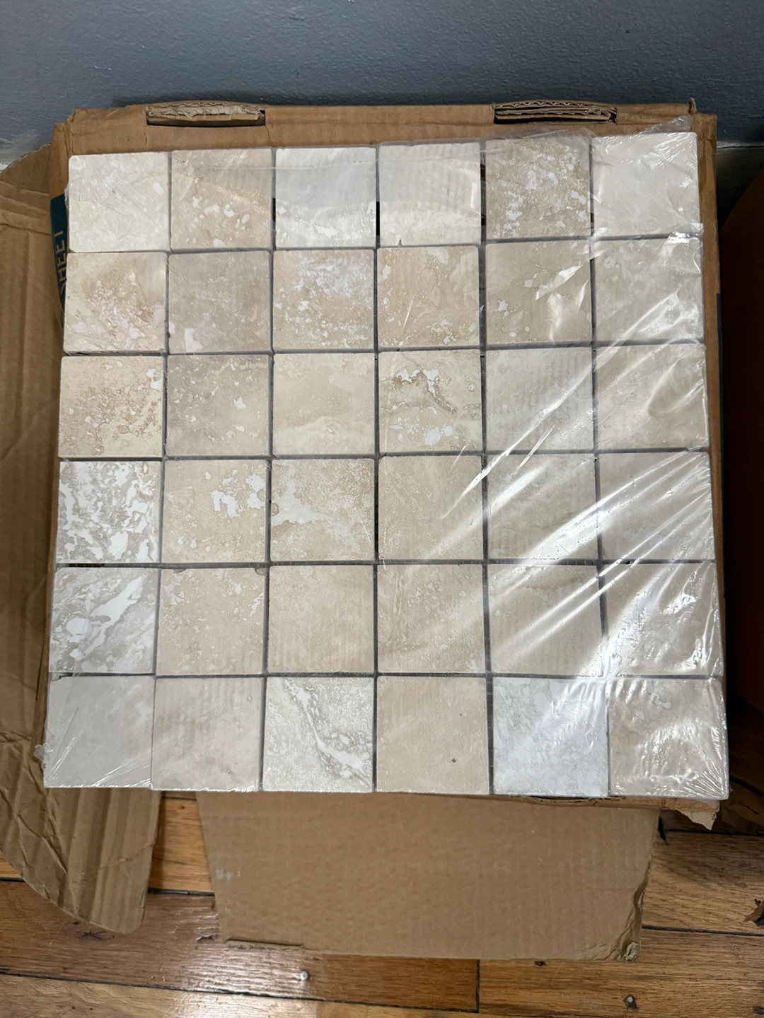 Premium Mosaics Ivory Travertine Honed/Filled Sheets