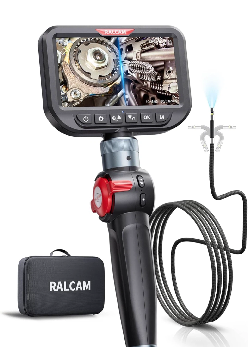 NIB RALCAM Inspection Camera Dual Lens Articulating Borescope - photo 2