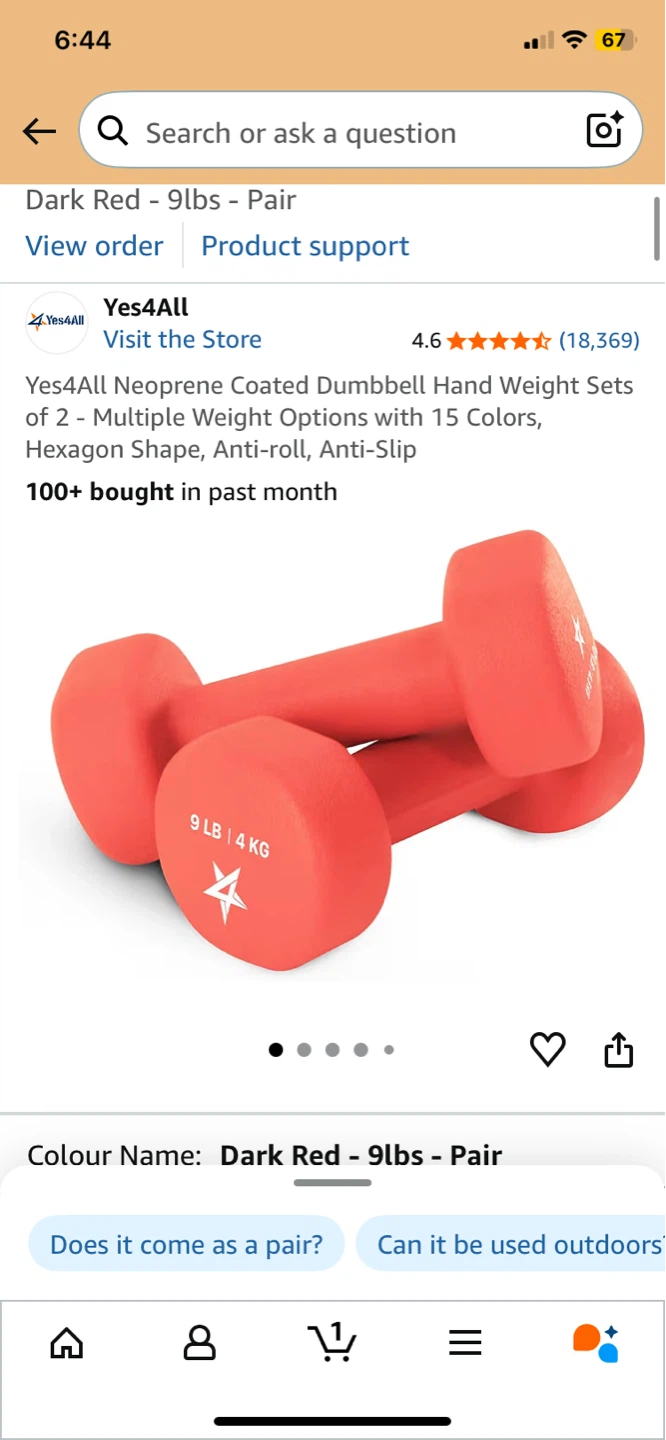9 LB Dumbbells (Pair) - photo 2