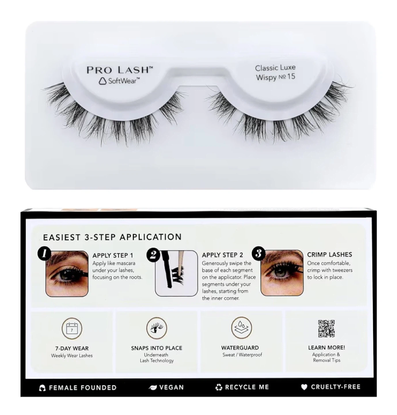 Pro Lash Classic Luxe Wispy No. 15 Eyelashes – Brand New - photo 3