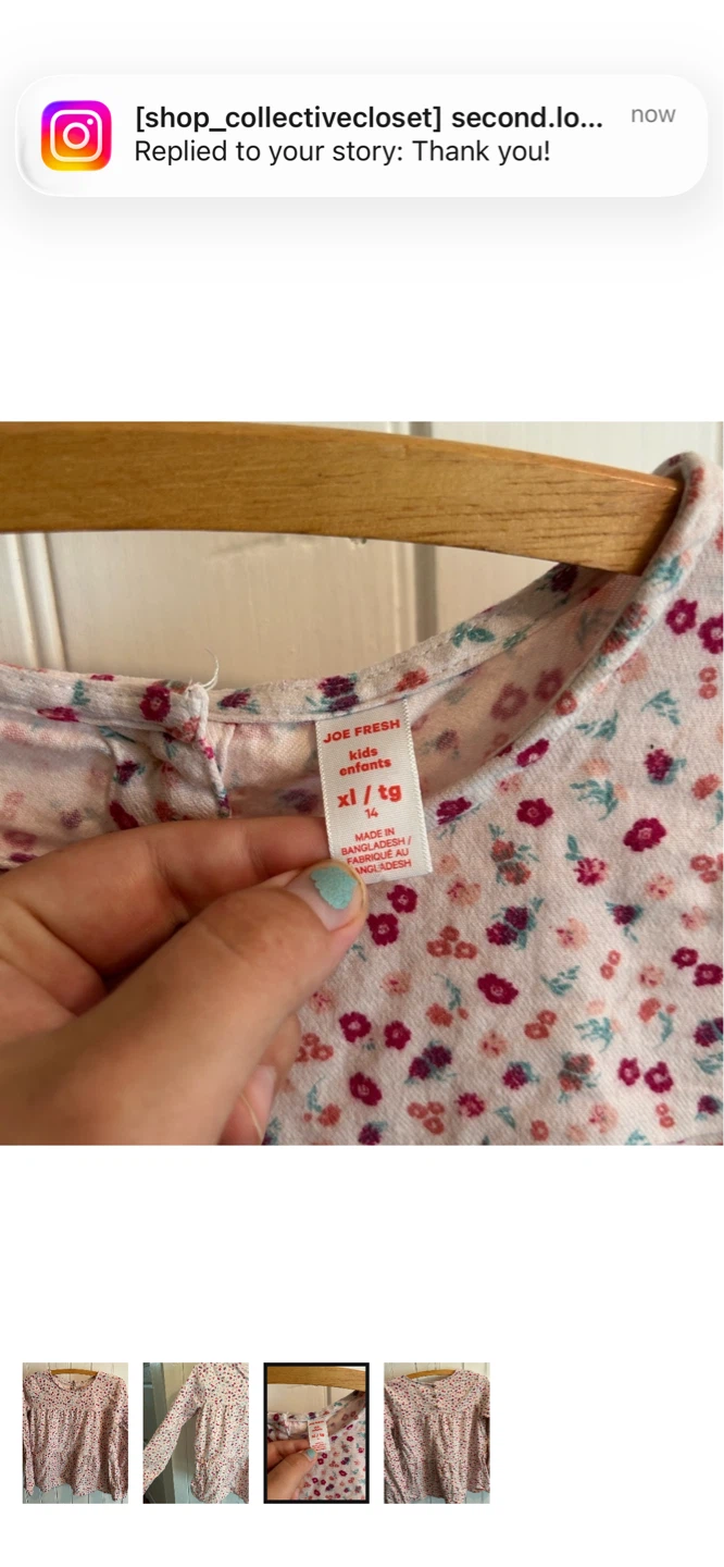 Joe Fresh floral long sleeve shirt - photo 3