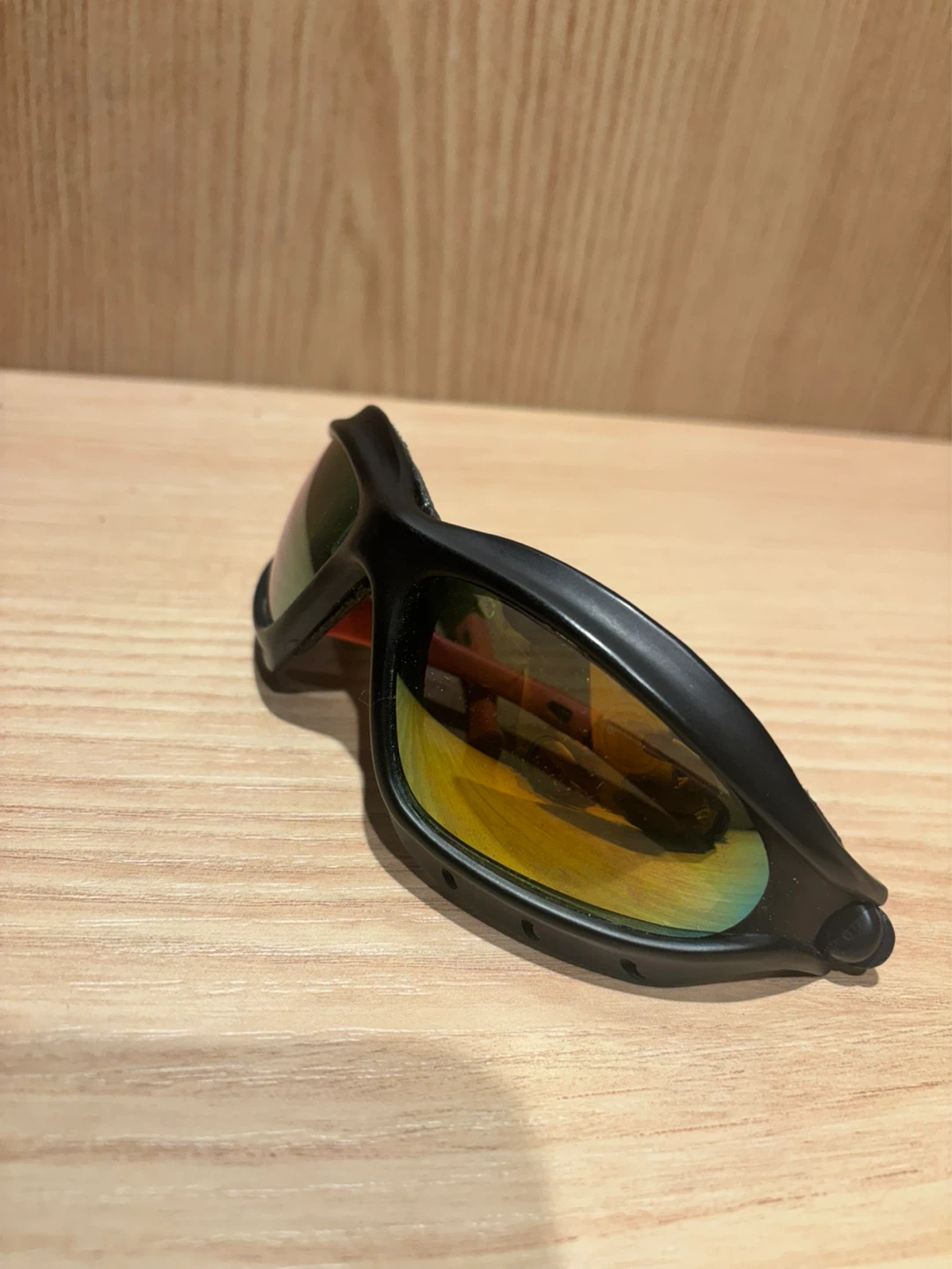 Black Sport Sunglasses with Mirrored Lenses - photo 3