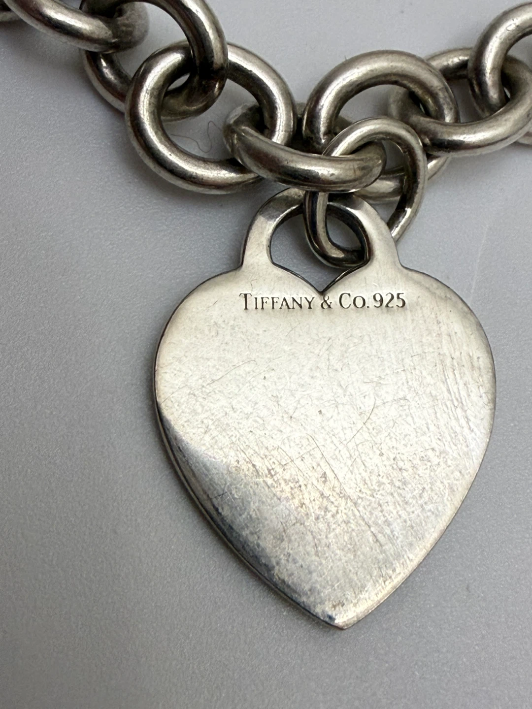 Tiffany & Co. Sterling Silver Heart Tag Choker Necklace - photo 4